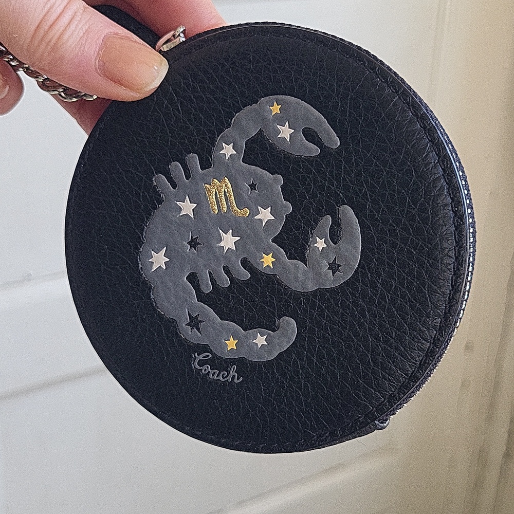Coach Black Zodiac Coin Purse